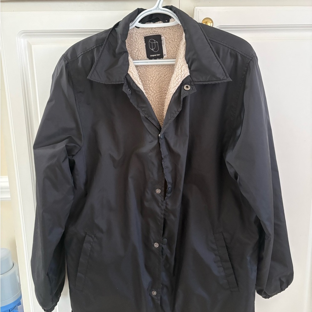 Original Use Black Raincoat Jacket